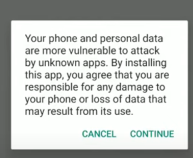 SuperTuxKart for Android Installing Step 3